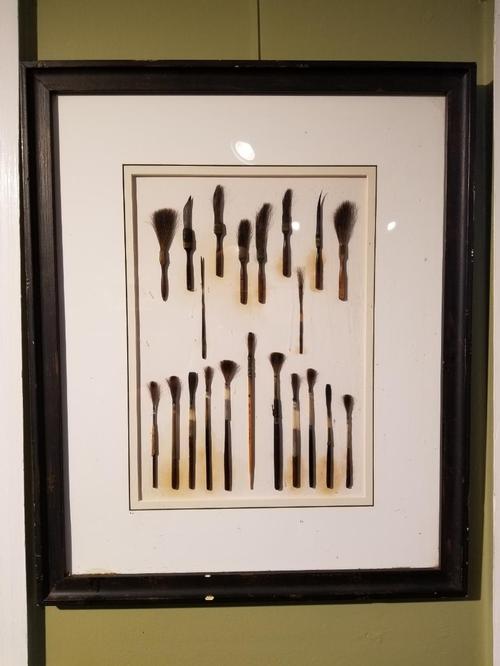 Artist Display Of Antique Brushes - $275